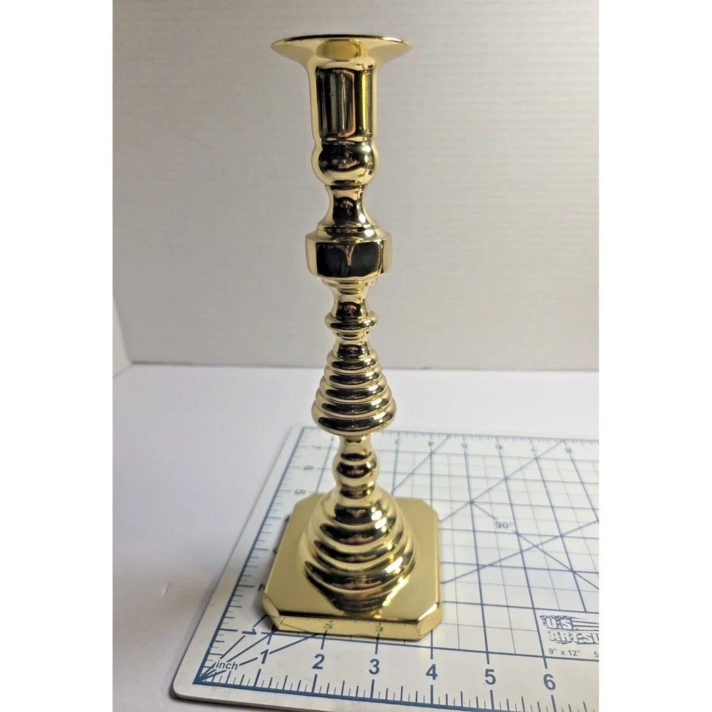 Baldwin Brass Beehive Matching Candlesticks 9.25